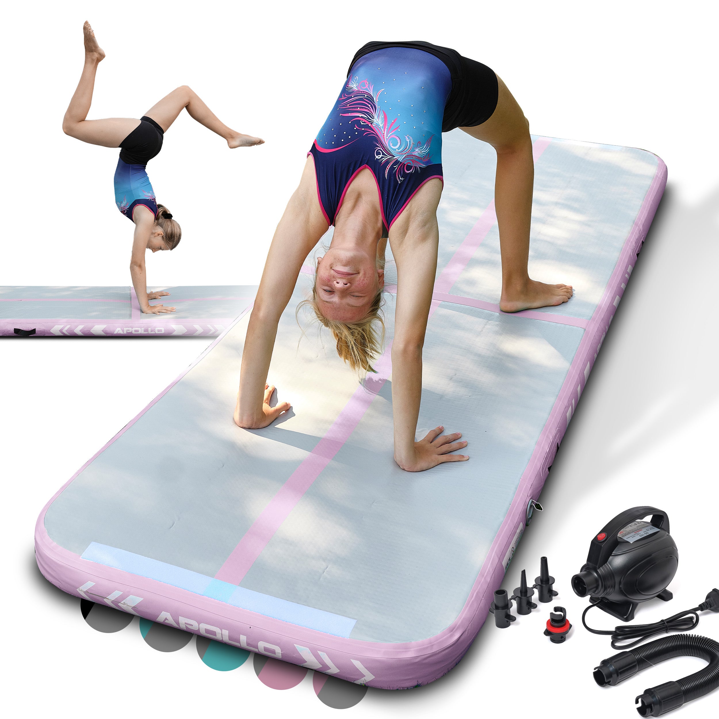 Apollo Air Mat Pro - Air Track Mat Pink 300x100x10