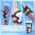 Apollo Apollo Beschermerset voor Kinderen, knie- en elleboogbeschermers Black White