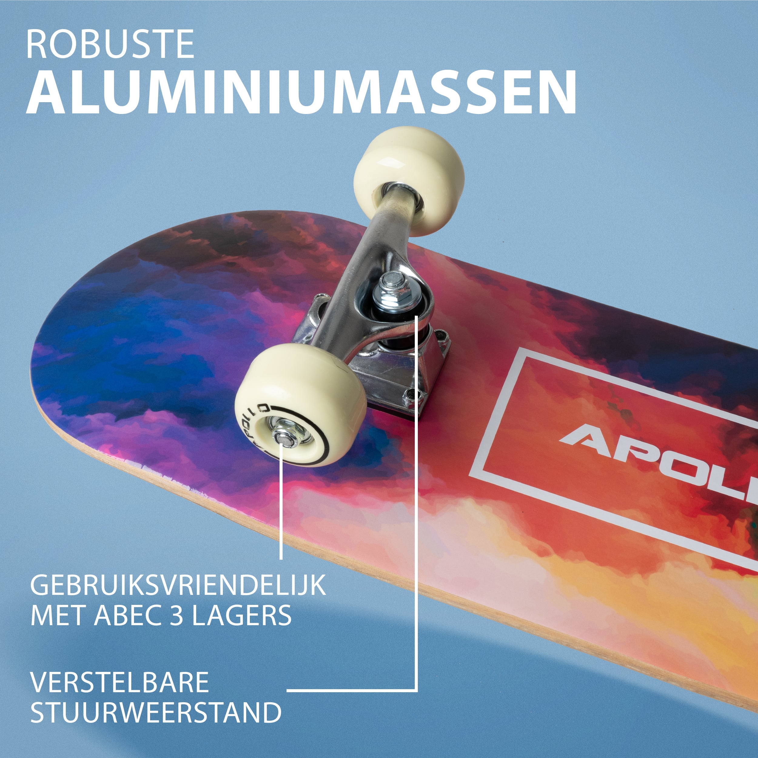 Apollo Kinderen Skateboard 71cm - Color Nebula