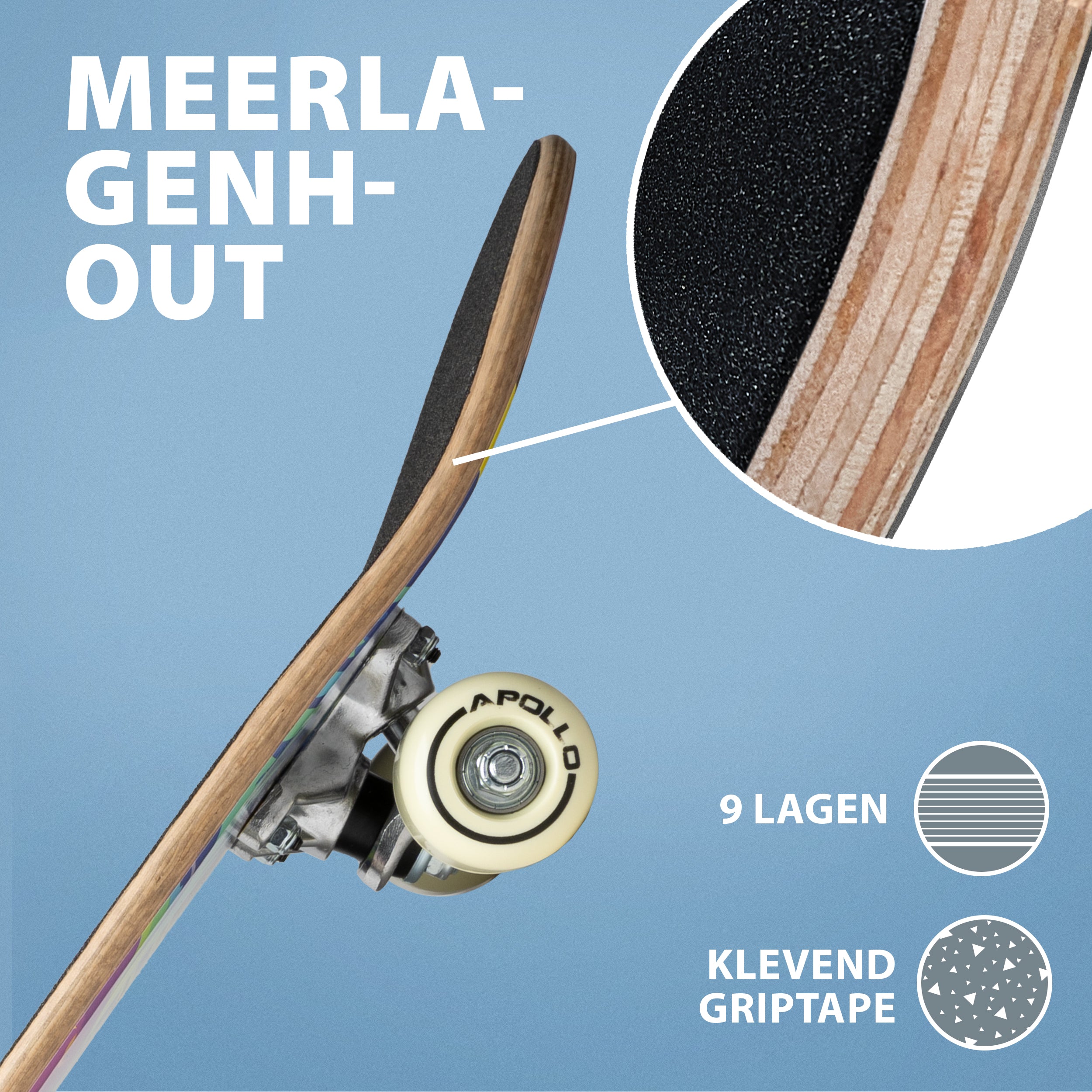 Apollo Kinderen Skateboard 61cm - Astronaut