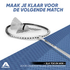 Apollo Badmintonset Match Pro 400 - Badmintonracket voor kinderen en volwassenen Wit Zwart