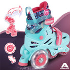 Apollo Funsport NL Apollo Kids My 1st skates verstelbaar, verstelbare rolschaatsen voor kinderen, maat 26-30 Mint