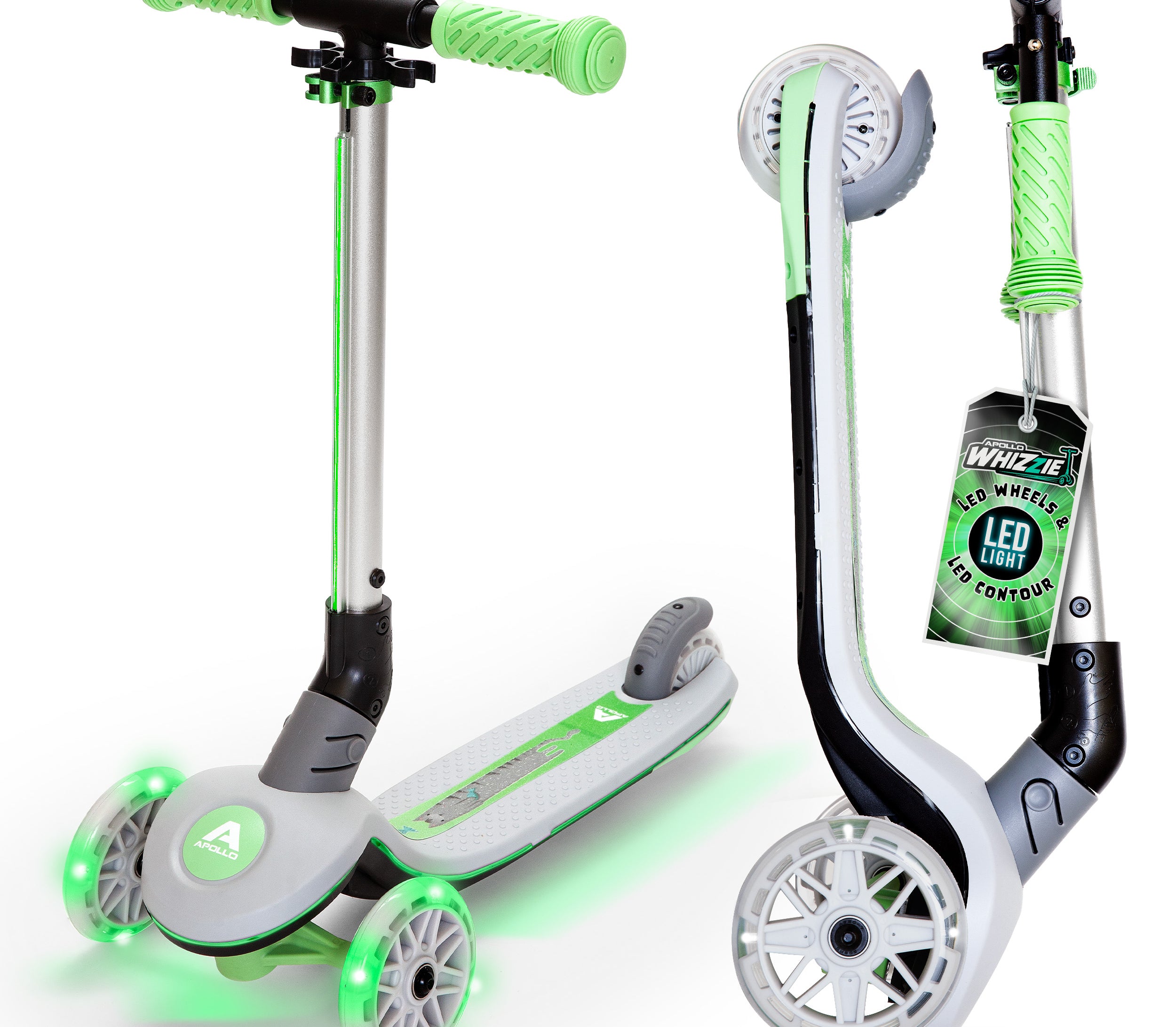 Apollo Funsport Nederland Apollo Whizzie LED kinderstep, opvouwbare kinderstep Kat