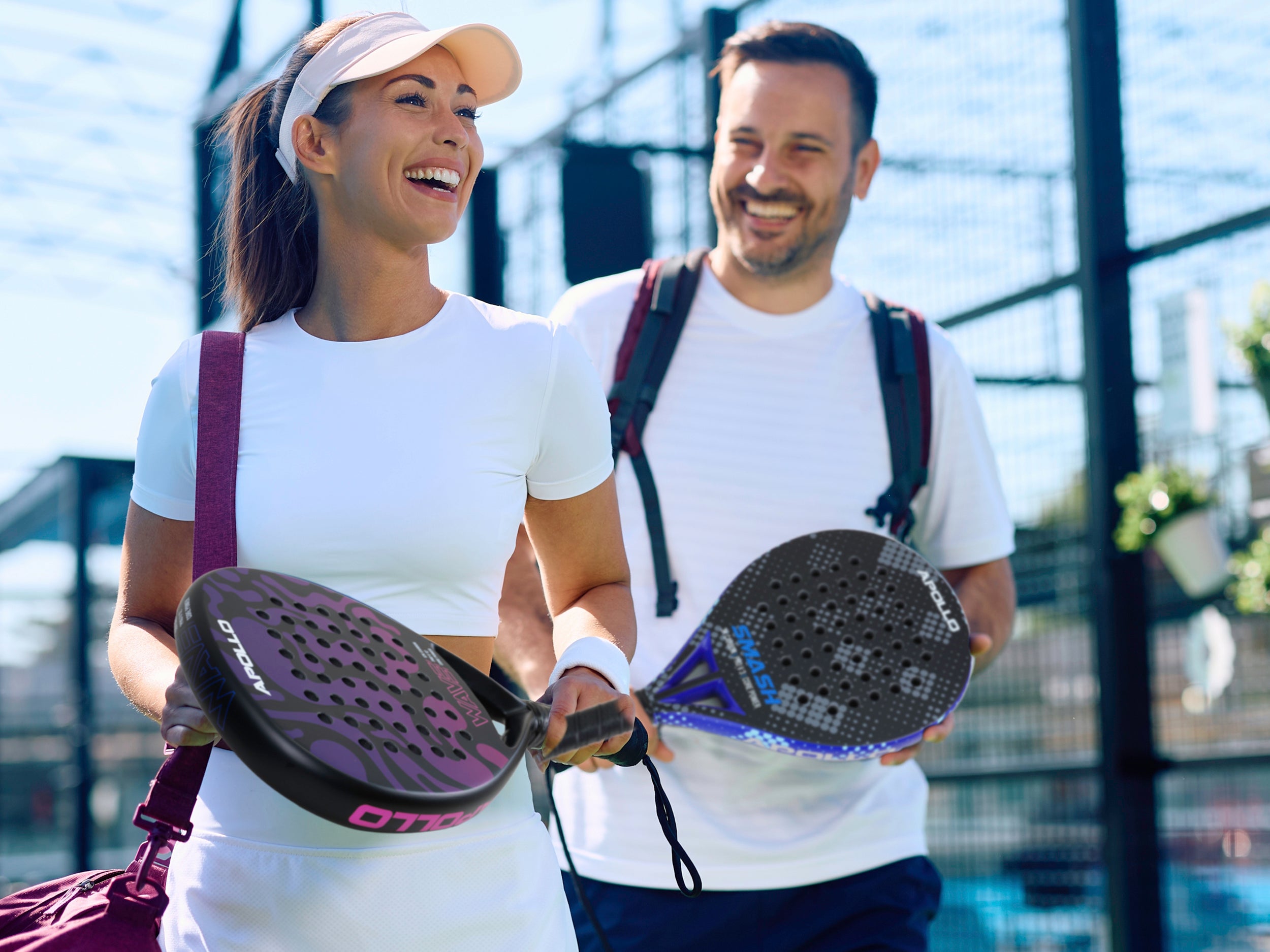 Apollo Funsport Nederland Apollo 12K Wave Padelracket Orange Yellow