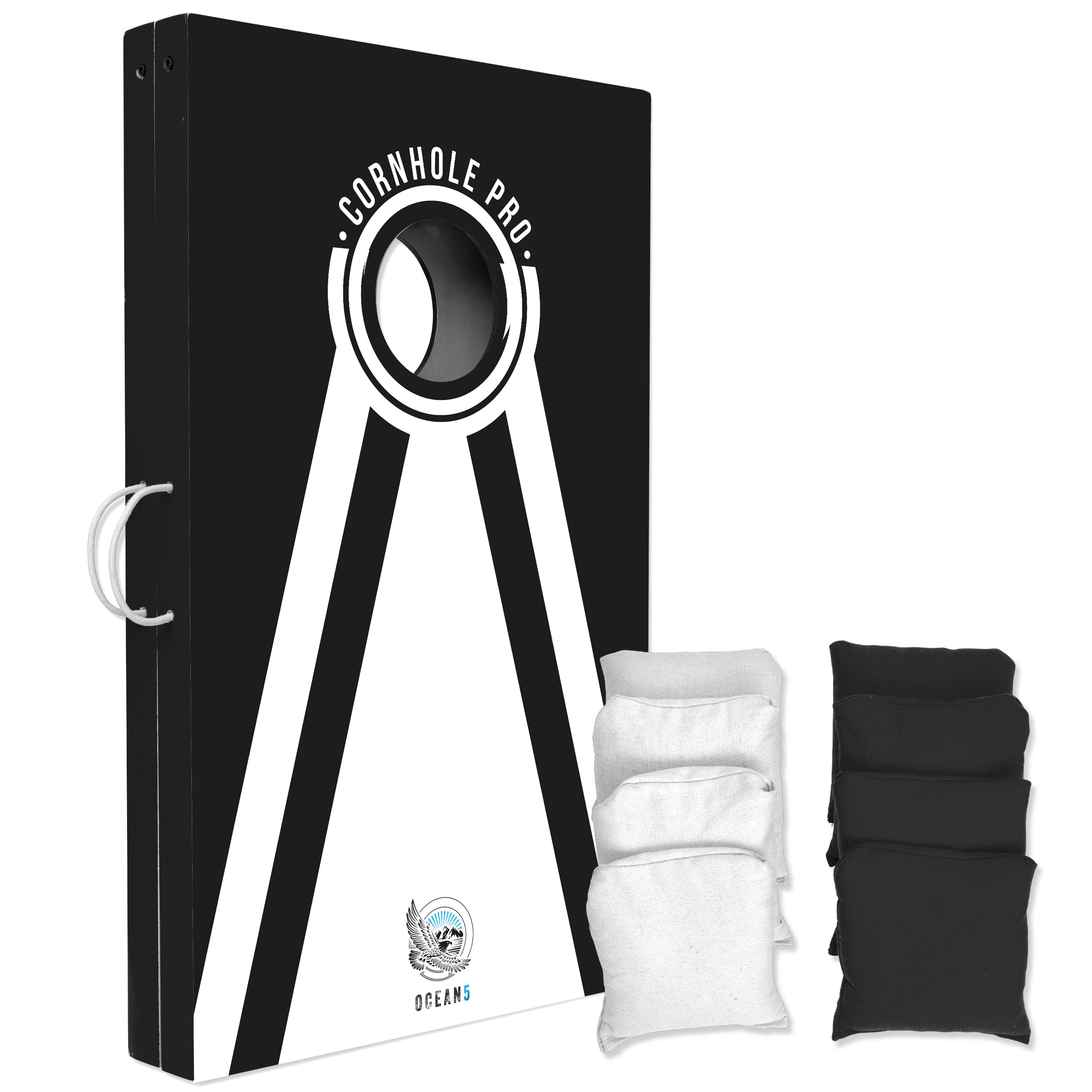 Apollo Cornhole Pro - groot zakgooi spel, buitenspel, werpspel Blauw