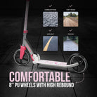 Apollo 'Phantom Pro' Opvouwbare en in hoogte verstelbare stadsscooter Roze