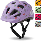 Apollo Kinder fietshelm, helm voor kinderen & tieners, multisport helm Flower Love