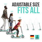 Apollo 'Phantom Pro' Opvouwbare en in hoogte verstelbare stadsscooter Mint