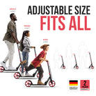 Apollo 'Phantom Pro' Opvouwbare en in hoogte verstelbare stadsscooter Rood