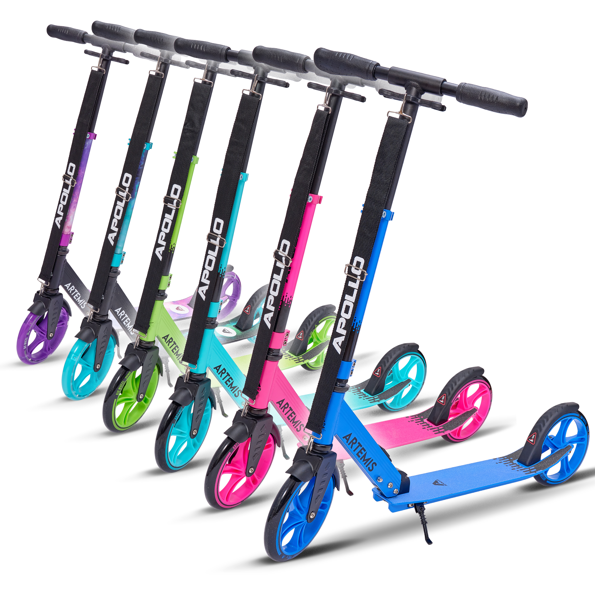 Apollo Artemis opvouwbare City Scooter in hoogte verstelbare step