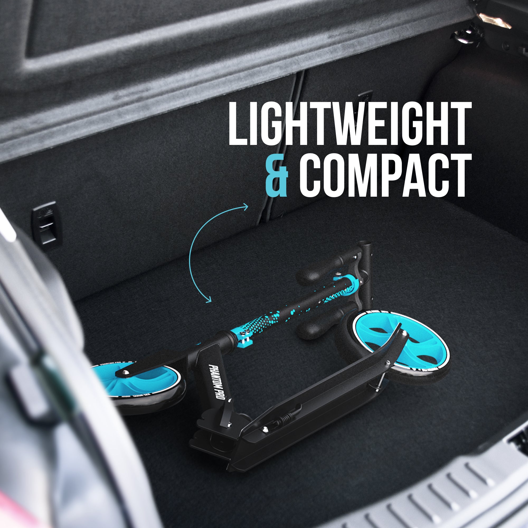 Apollo 'Phantom Pro' Opvouwbare en in hoogte verstelbare stadsscooter Blauw