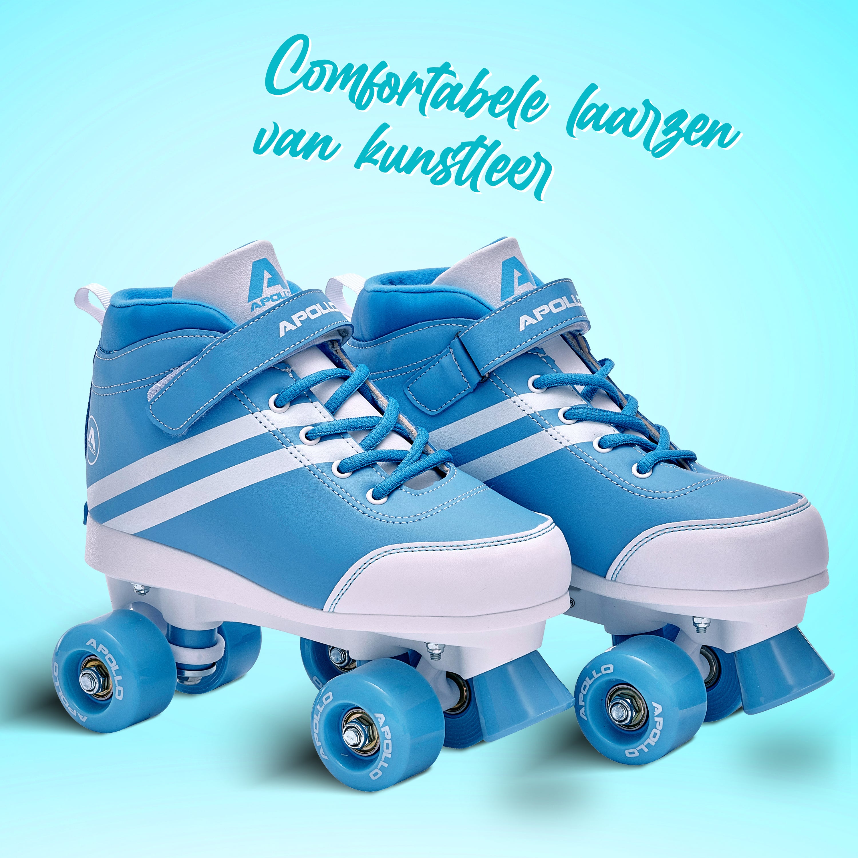 Apollo Disco Roller Soft Boots verstelbare rolschaatsen voor kinderen - Blueberry L (39-42)