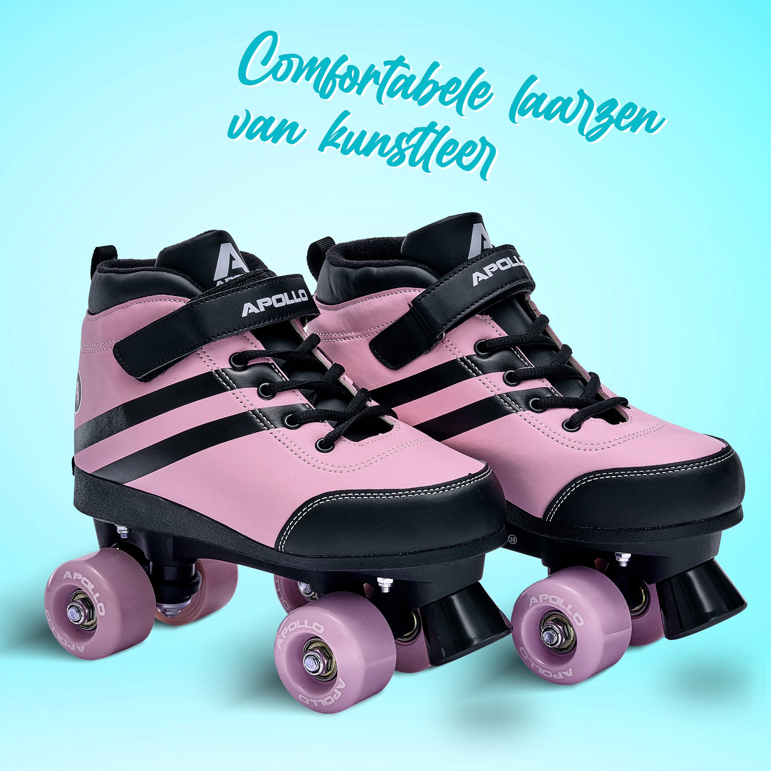 Apollo Disco Roller Soft Boots verstelbare rolschaatsen voor kinderen - Pink Revolution L (39-42)