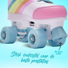Apollo Disco Roller Soft Boots verstelbare rolschaatsen voor kinderen - Rainbow Star L (39-42)