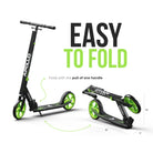 Apollo 'Phantom Pro' Opvouwbare en in hoogte verstelbare stadsscooter Groen