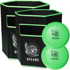 Ocean 5 Disc Jam Set - leuk Werpspel, Tuin- en Strandspel voor maximaal 4 Personen Groen