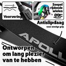 Apollo 145 mm City-Scooter met Vering "Skyracer" opvouwbaar en in hoogte verstelbaar Zwart
