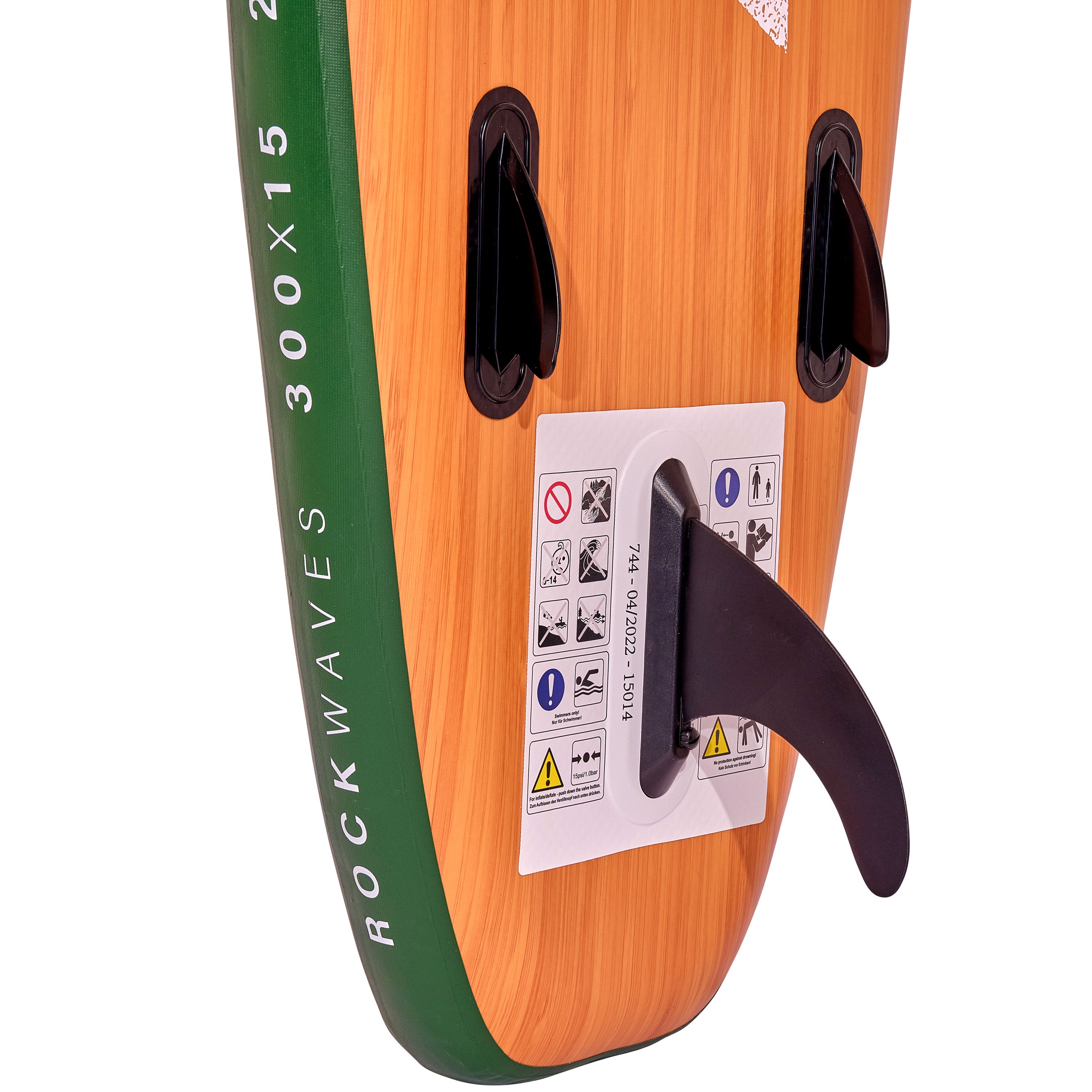 Apollo Funsport NL SUP Board 'Wood' 3m incl. SUP Peddel, Pomp en Reparatiekit Wood Groen