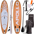 Apollo Funsport NL SUP Board 'Wood' 3m incl. SUP Peddel, Pomp en Reparatiekit Wood Wit