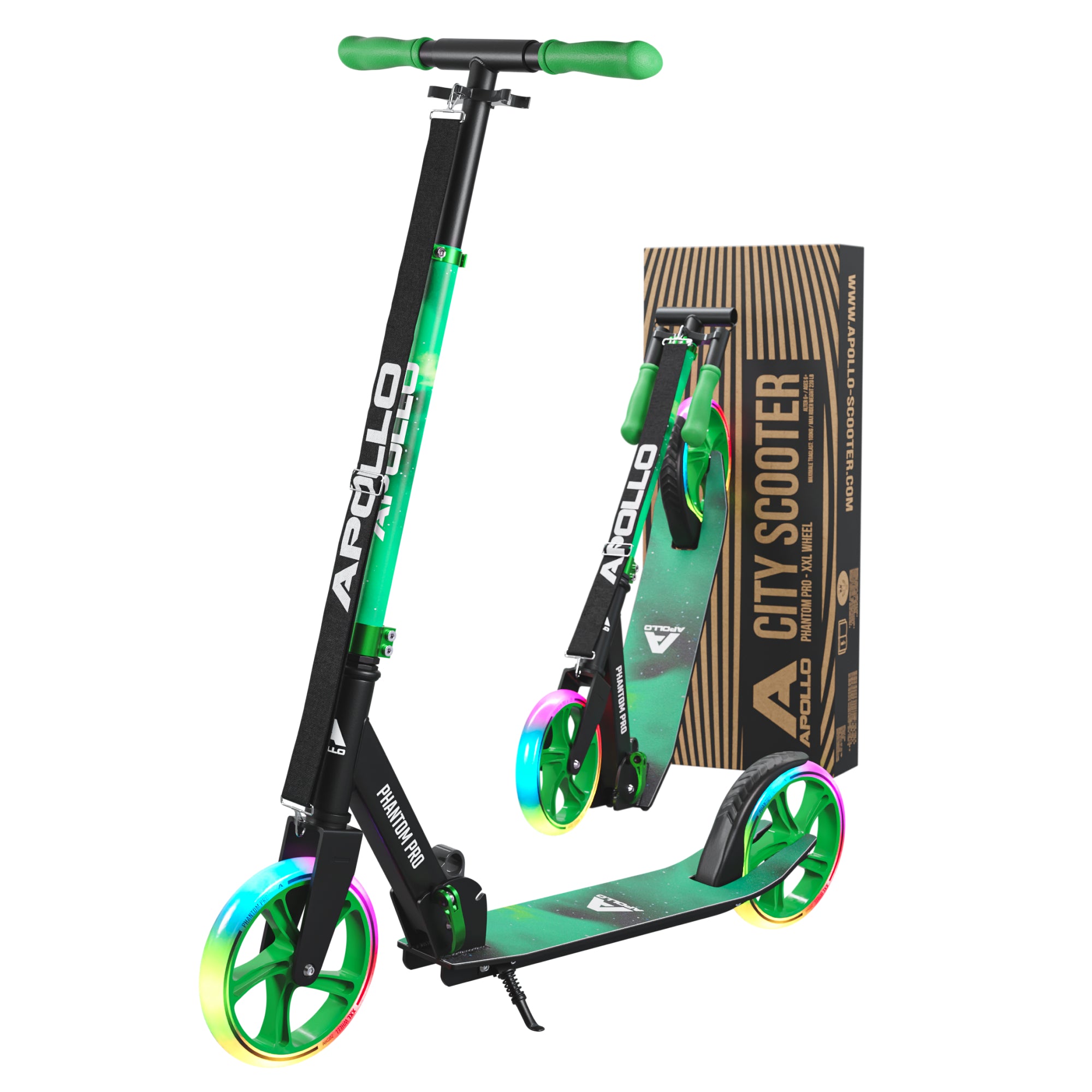 Apollo 'Phantom Pro' Opvouwbare en in hoogte verstelbare stadsscooter Meteor