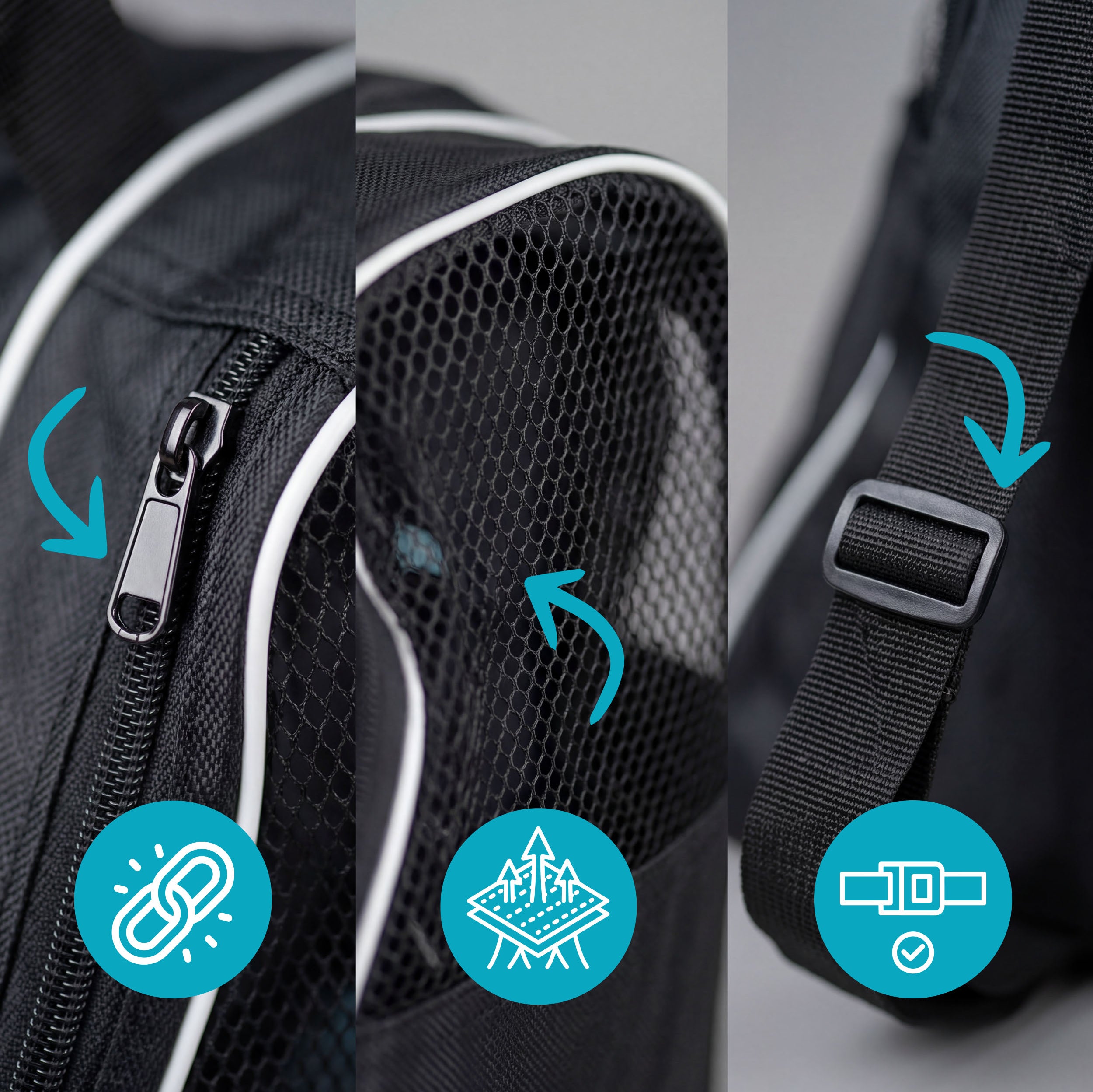 Apollo Funsport Nederland Praktische schaats- en rolschaatstas, stijlvolle transporttas voor skates en inline skates inclusief accessoires