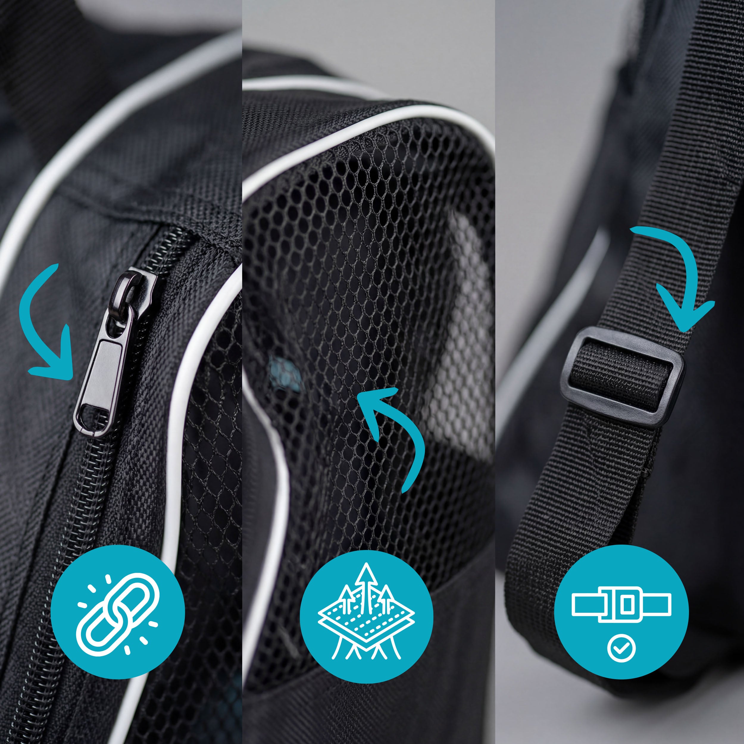 Apollo Funsport Nederland Praktische schaats- en rolschaatstas, stijlvolle transporttas voor skates en inline skates inclusief accessoires