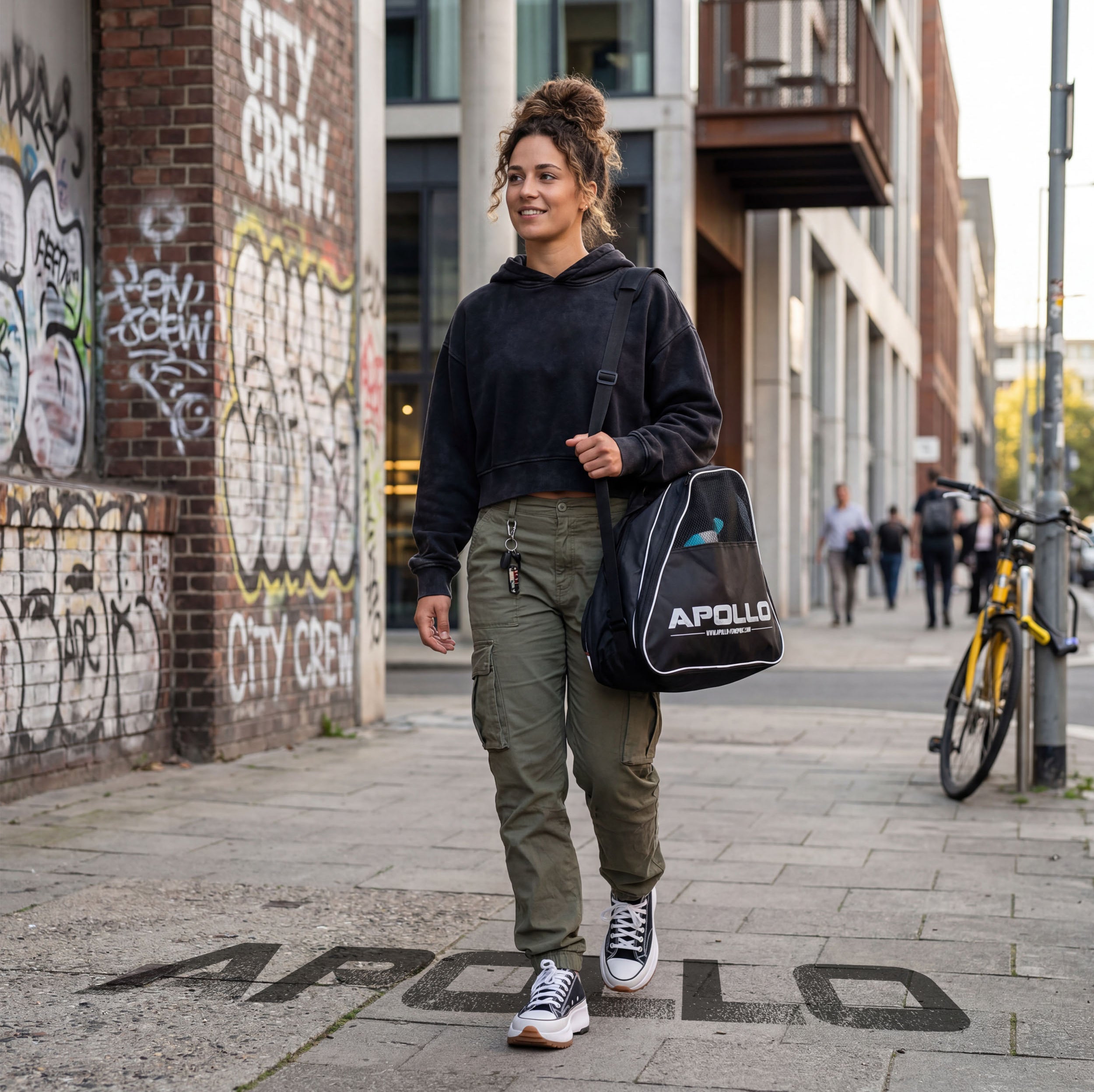 Apollo Funsport Nederland Praktische schaats- en rolschaatstas, stijlvolle transporttas voor skates en inline skates inclusief accessoires