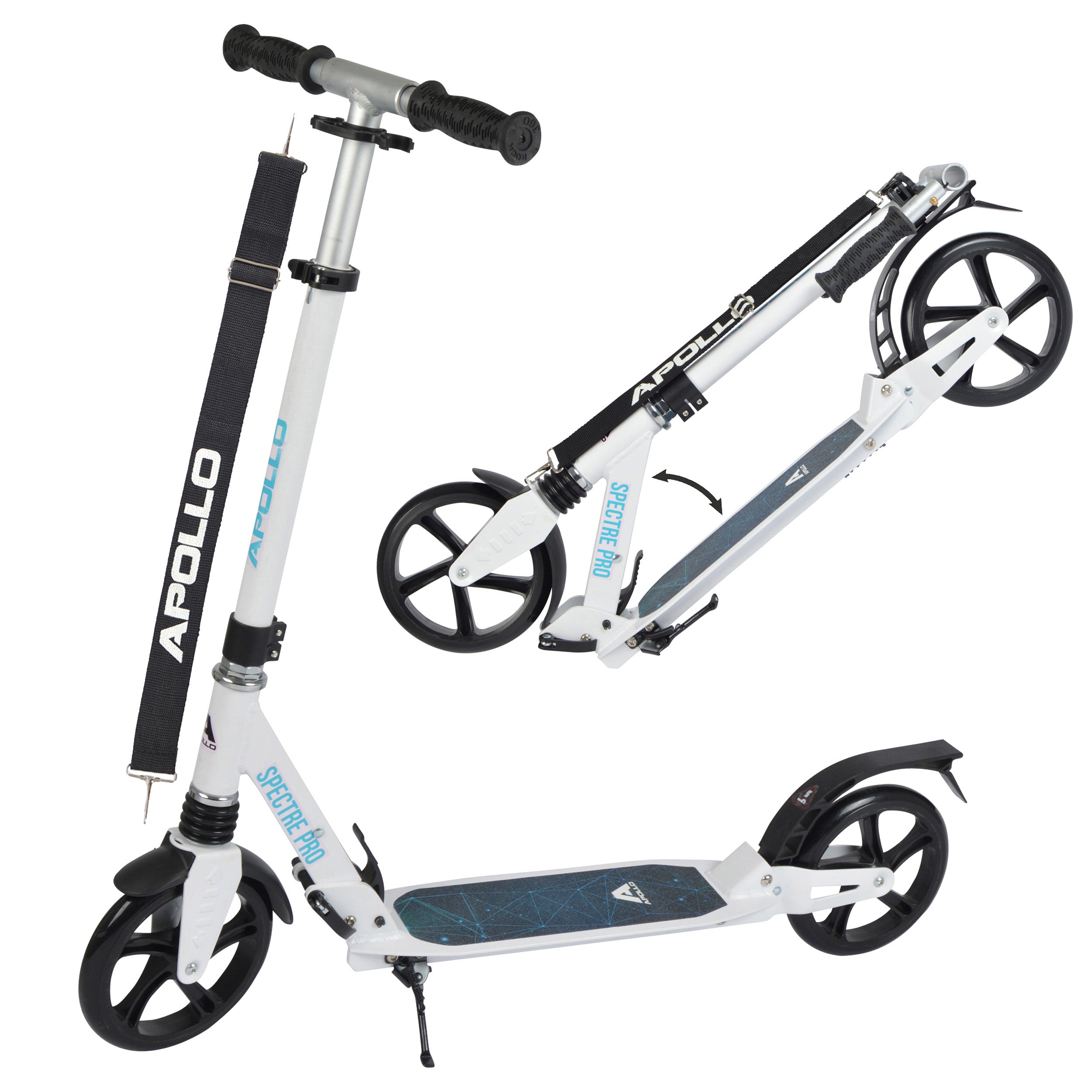 Apollo Luxus Cityroller mit Doppelfederung "Spectre" City-Roller klapp- und verstellbar Sphere