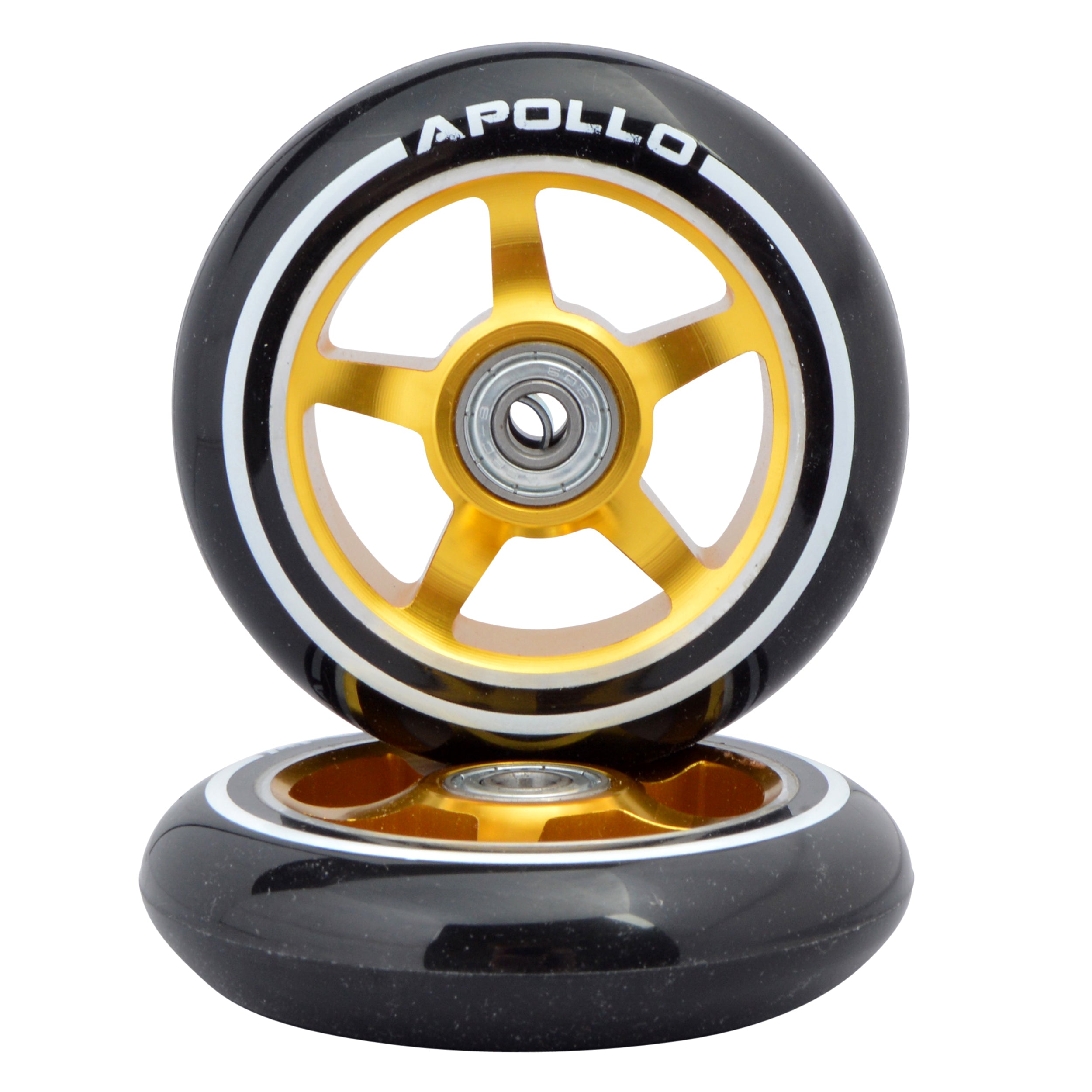Apollo APOLLO Stunt Scooter reservewielenset Pro Wheels 100mm - ABEC 9 kogellagers Goud - ALU Core