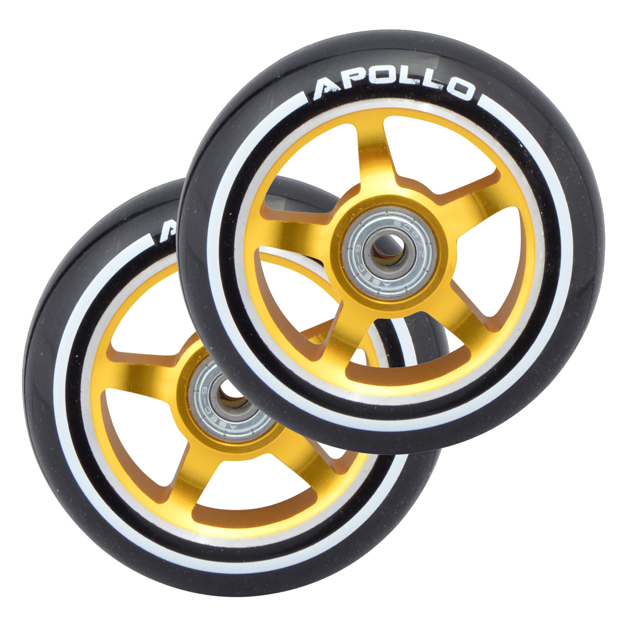 Apollo APOLLO Stunt Scooter reservewielenset Pro Wheels 100mm - ABEC 9 kogellagers Goud - ALU Core