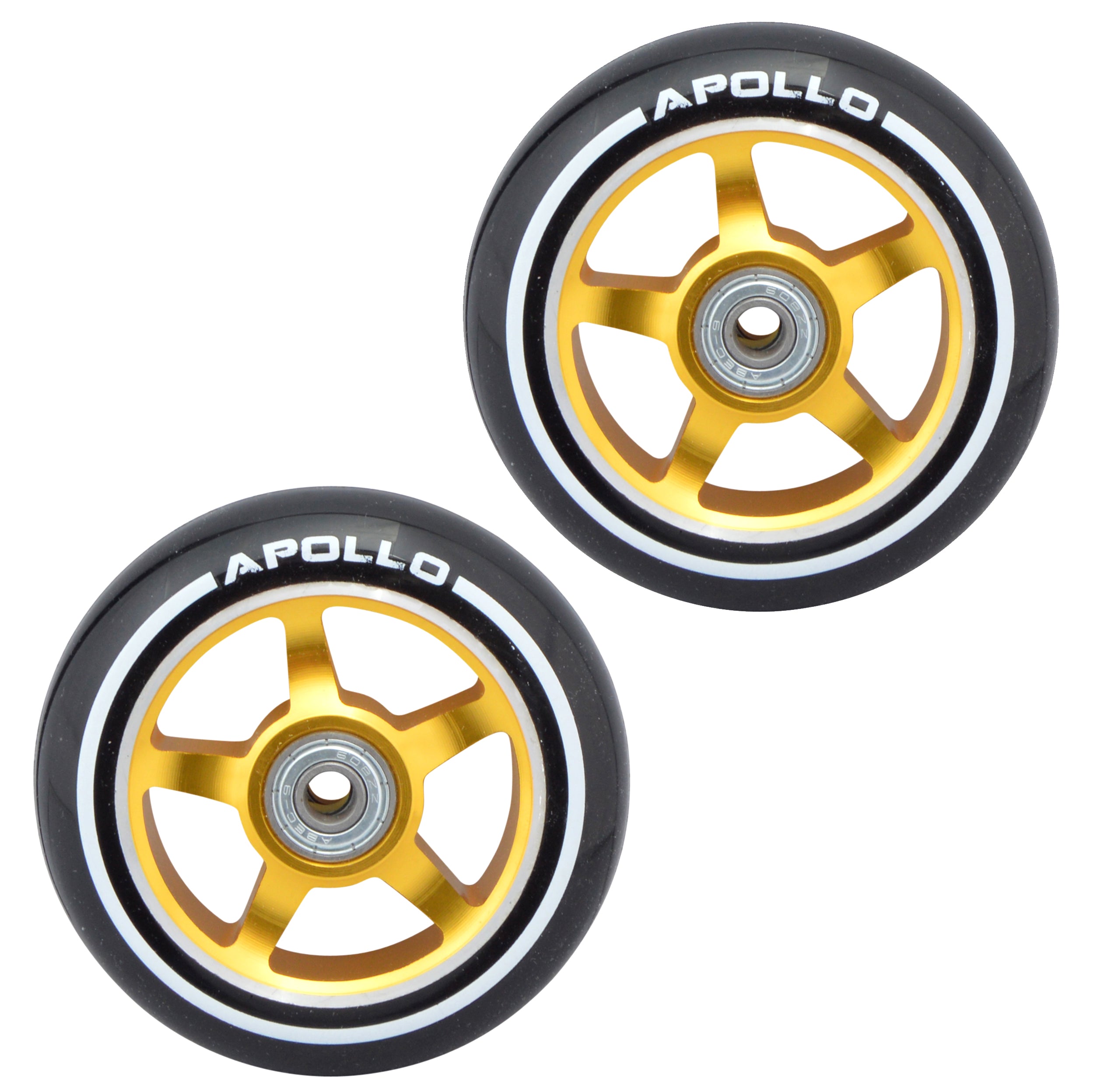 Apollo APOLLO Stunt Scooter reservewielenset Pro Wheels 100mm - ABEC 9 kogellagers Goud - ALU Core