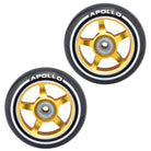 Apollo APOLLO Stunt Scooter reservewielenset Pro Wheels 100mm - ABEC 9 kogellagers Goud - ALU Core
