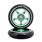 Apollo APOLLO Stunt Scooter reservewielenset Pro Wheels 100mm - ABEC 9 kogellagers Groen - ALU Core