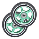 Apollo APOLLO Stunt Scooter reservewielenset Pro Wheels 100mm - ABEC 9 kogellagers Groen - ALU Core
