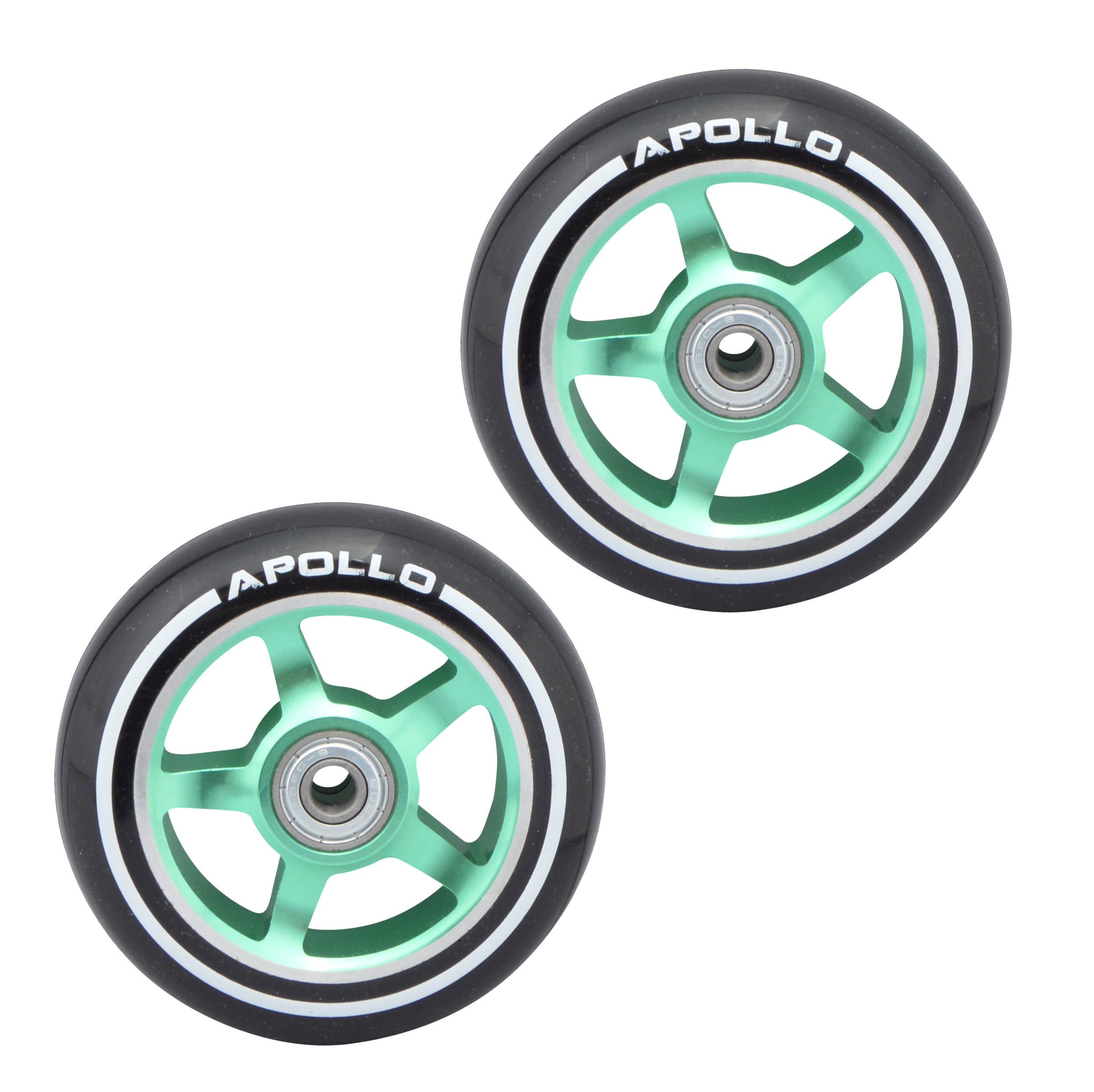 Apollo APOLLO Stunt Scooter reservewielenset Pro Wheels 100mm - ABEC 9 kogellagers Groen - ALU Core