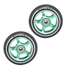 Apollo APOLLO Stunt Scooter reservewielenset Pro Wheels 100mm - ABEC 9 kogellagers Groen - ALU Core