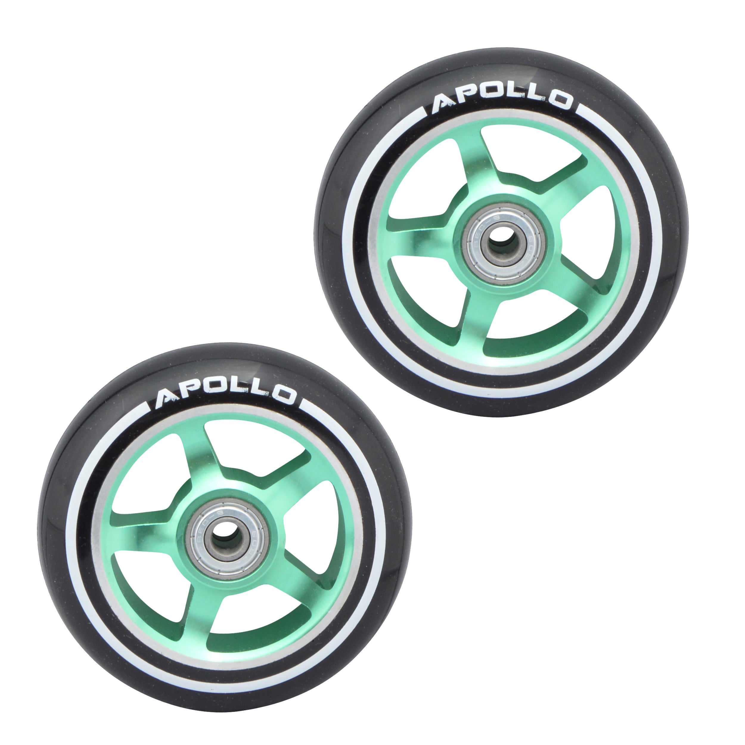 Apollo APOLLO Stunt Scooter reservewielenset Pro Wheels 100mm - ABEC 9 kogellagers Groen - ALU Core