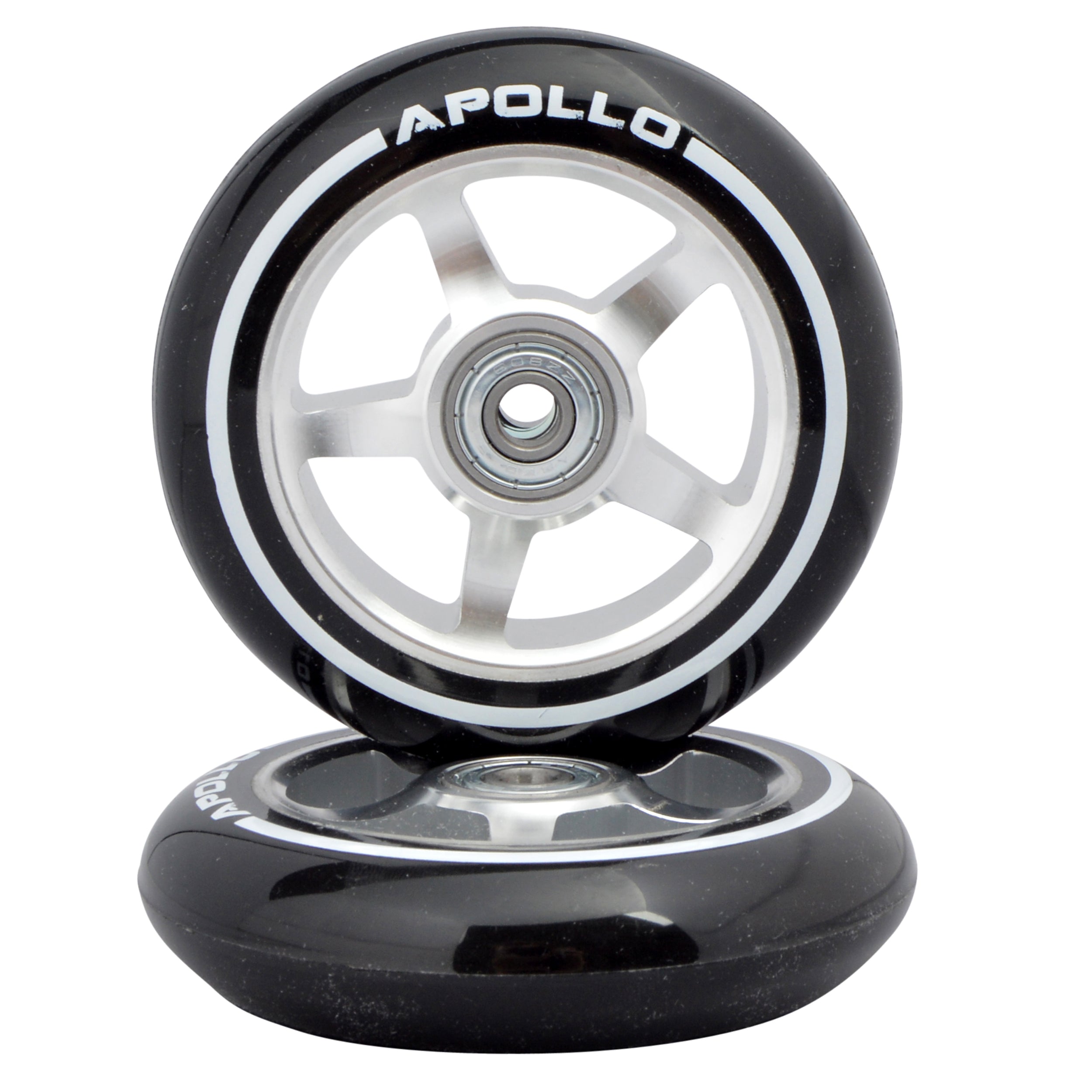 Apollo APOLLO Stunt Scooter reservewielenset Pro Wheels 100mm - ABEC 9 kogellagers Zilver - ALU Core
