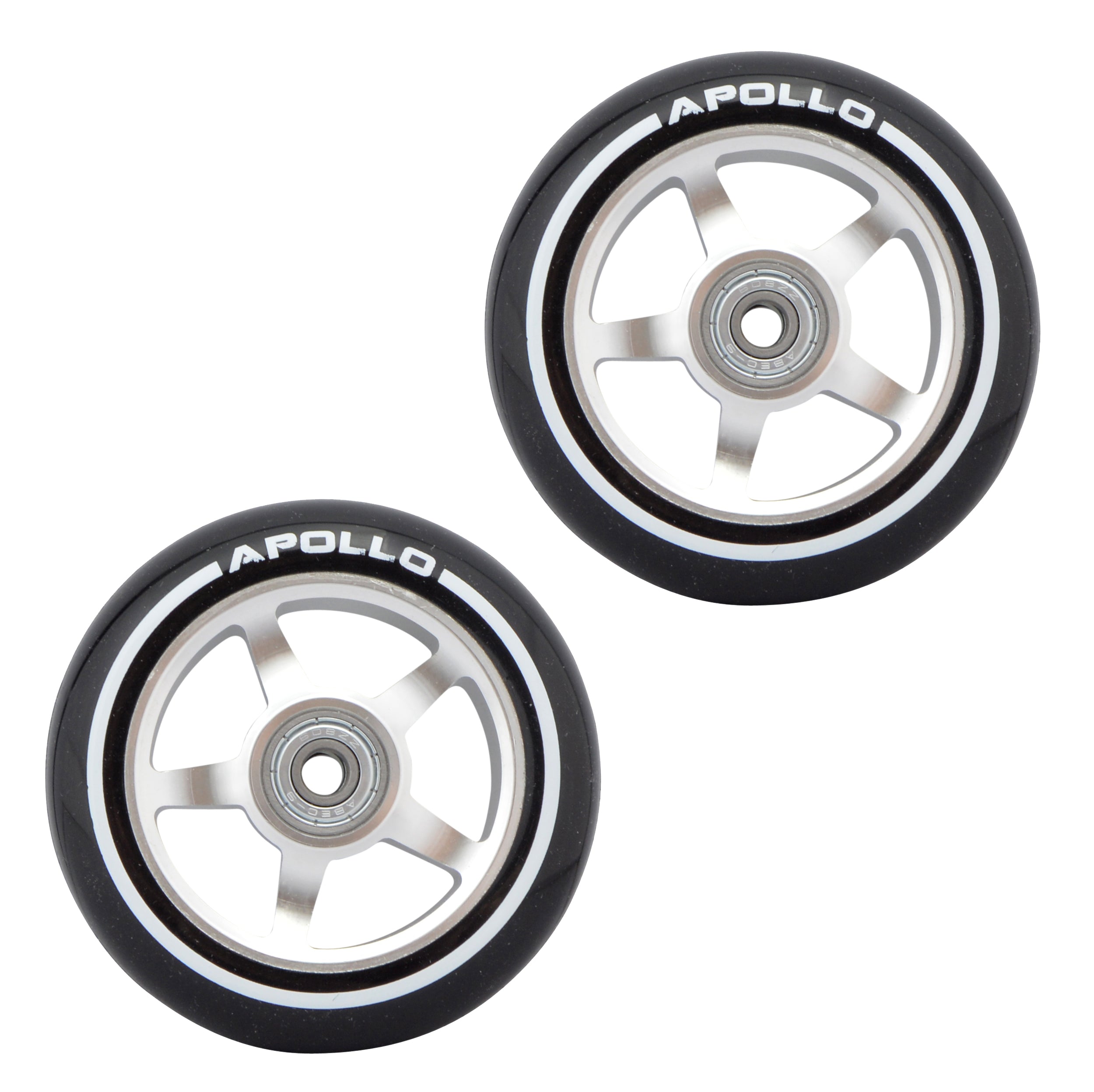 Apollo APOLLO Stunt Scooter reservewielenset Pro Wheels 100mm - ABEC 9 kogellagers Zilver - ALU Core