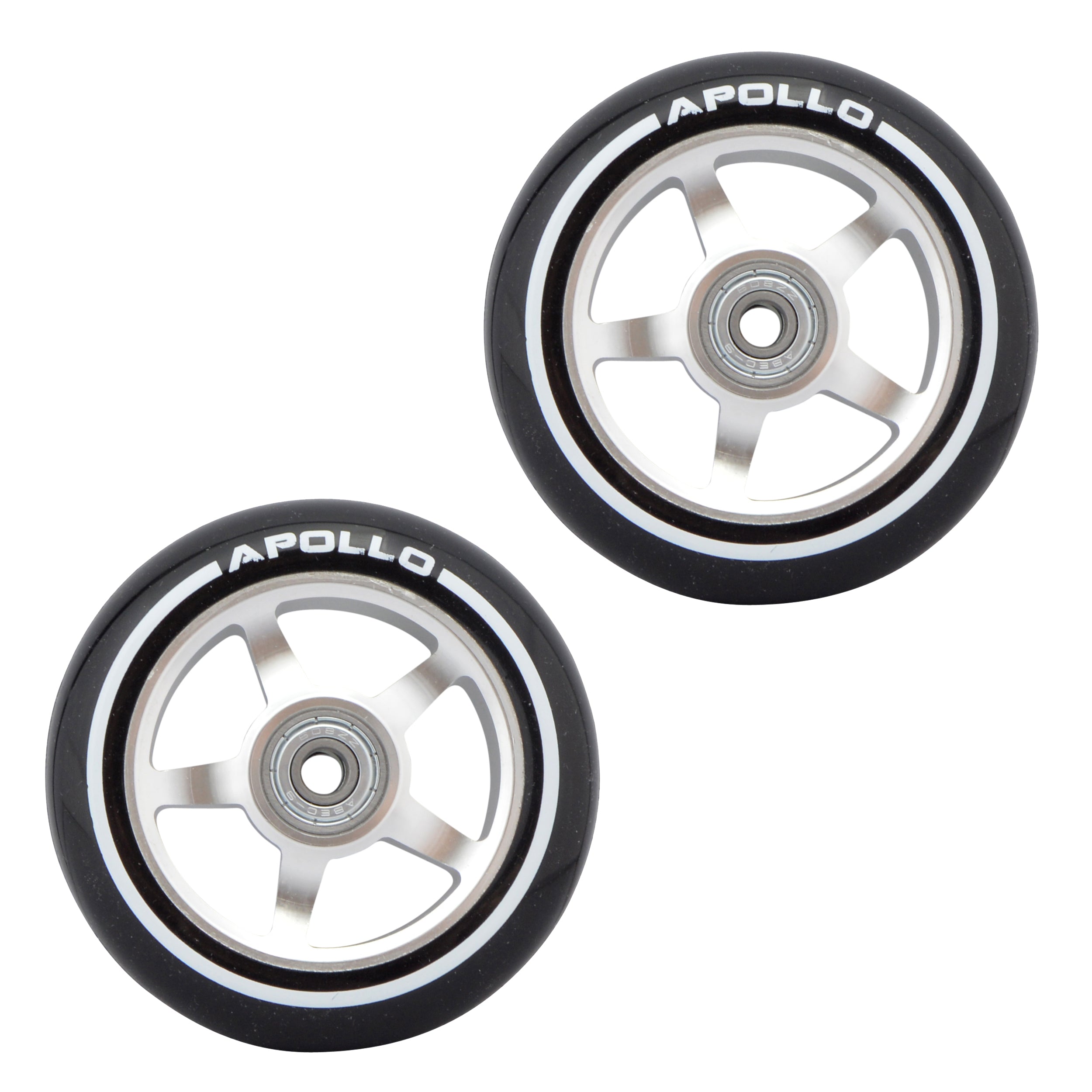 Apollo APOLLO Stunt Scooter reservewielenset Pro Wheels 100mm - ABEC 9 kogellagers Zilver - ALU Core