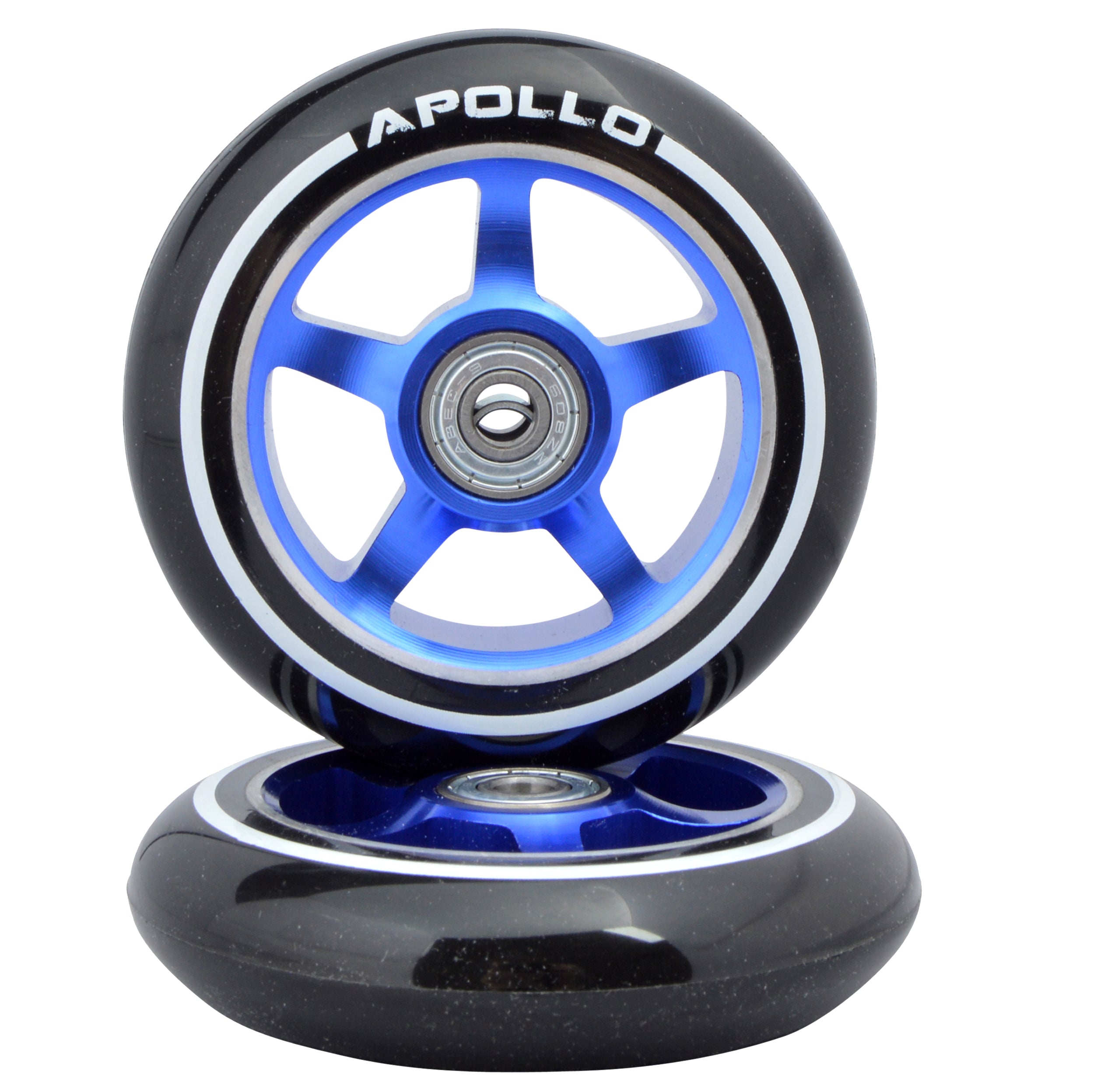 Apollo APOLLO Stunt Scooter reservewielenset Pro Wheels 100mm - ABEC 9 kogellagers Blauw - ALU Core