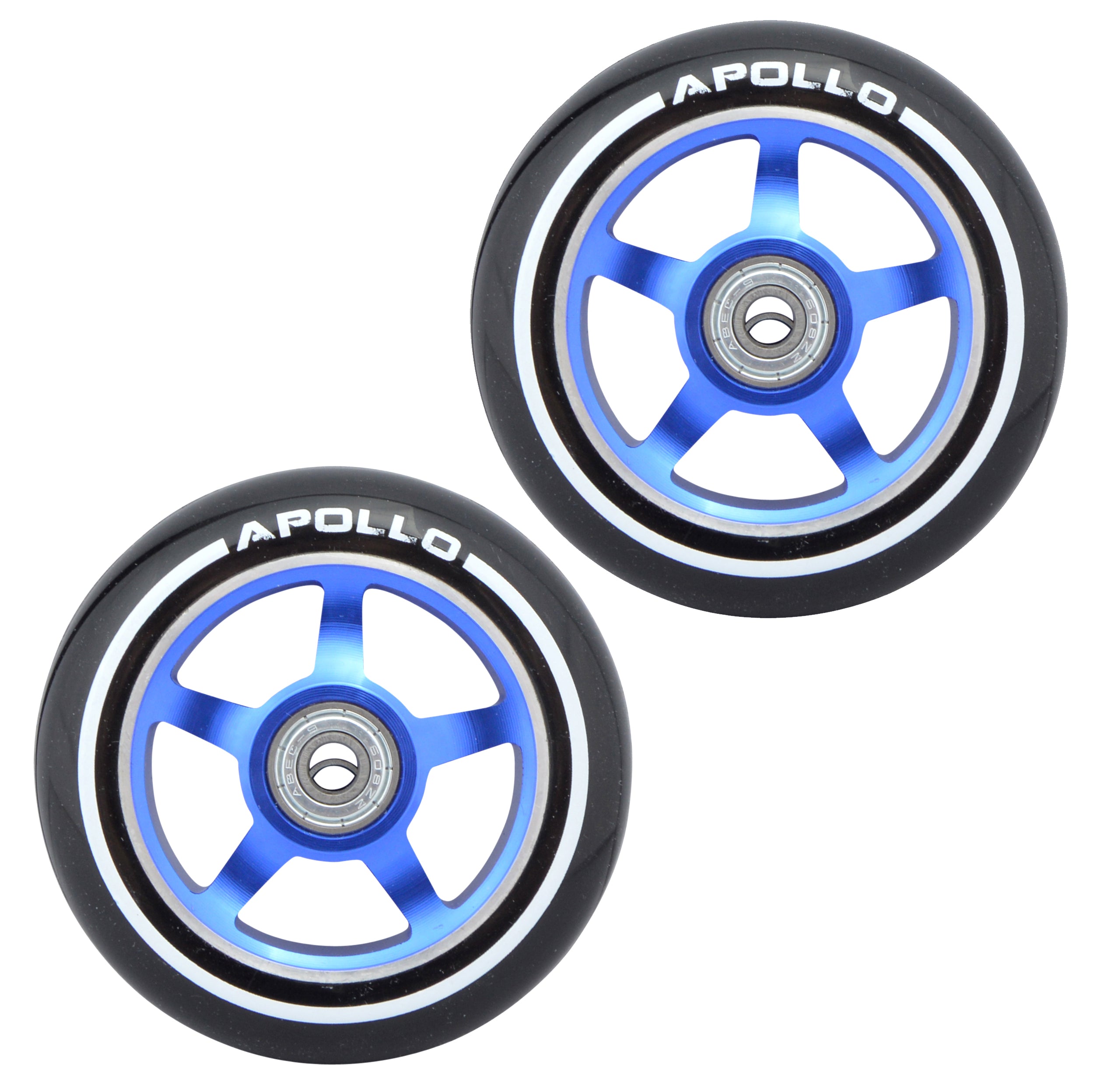 Apollo APOLLO Stunt Scooter reservewielenset Pro Wheels 100mm - ABEC 9 kogellagers Blauw - ALU Core