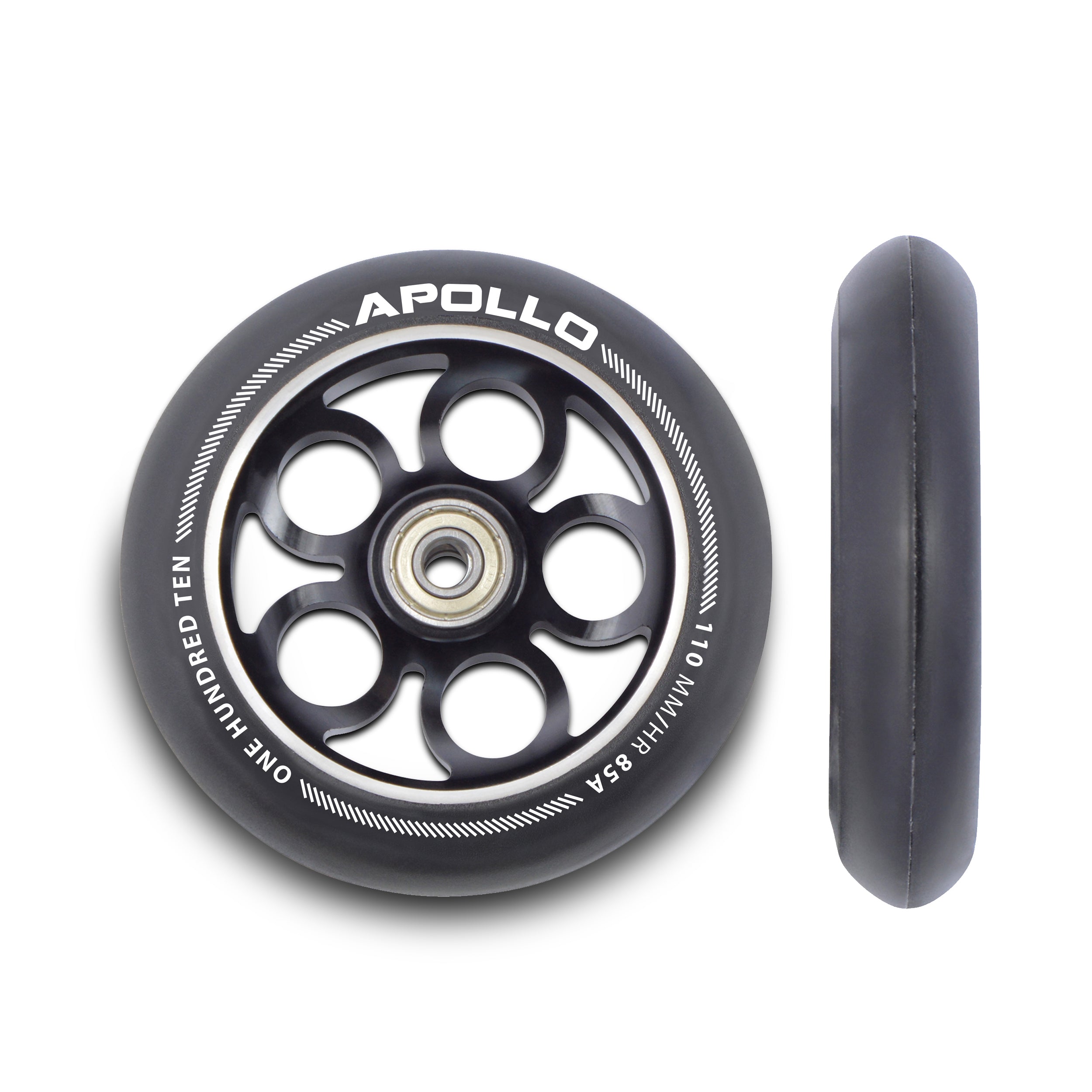 Apollo APOLLO Stunt Scooter reservewielenset Pro Wheels 110mm, ALU Core Zwart