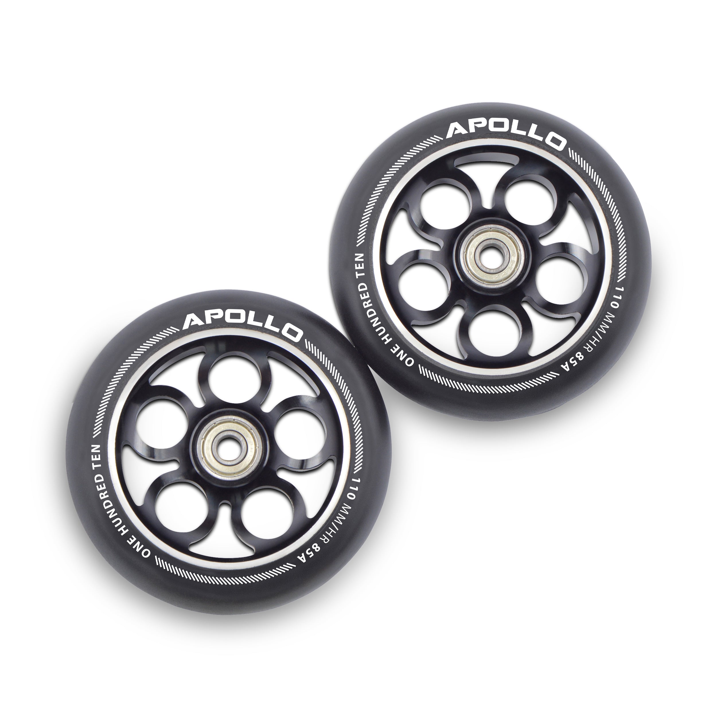Apollo APOLLO Stunt Scooter reservewielenset Pro Wheels 110mm, ALU Core Zwart
