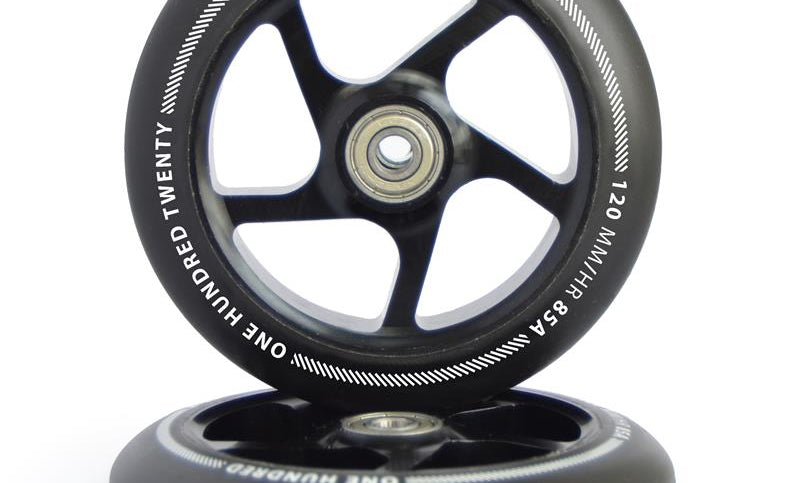 Apollo APOLLO Stunt Scooter reservewielenset Pro Wheels 120mm - ABEC 9 kogellagers Zwart
