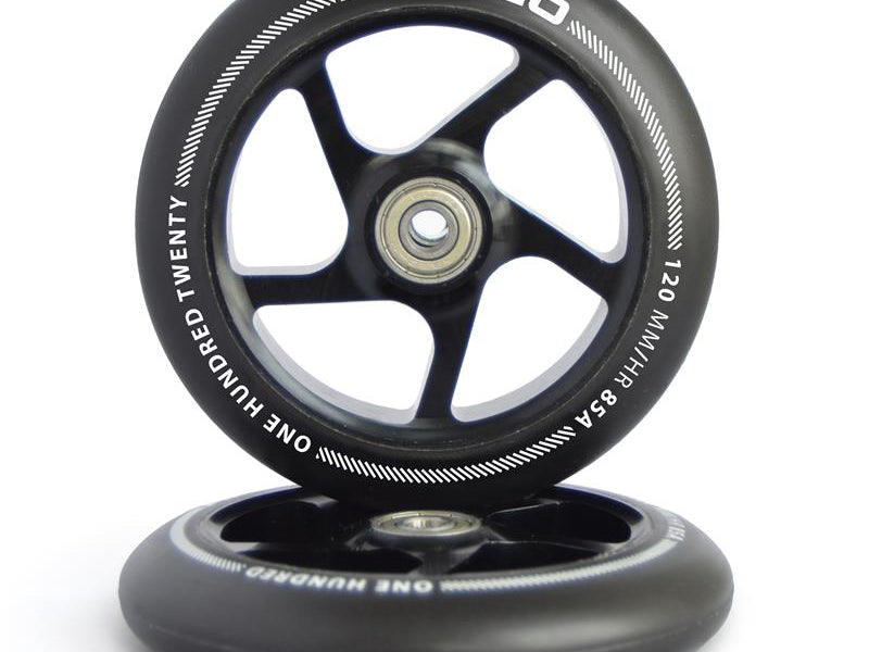 Apollo APOLLO Stunt Scooter reservewielenset Pro Wheels 120mm - ABEC 9 kogellagers Zwart