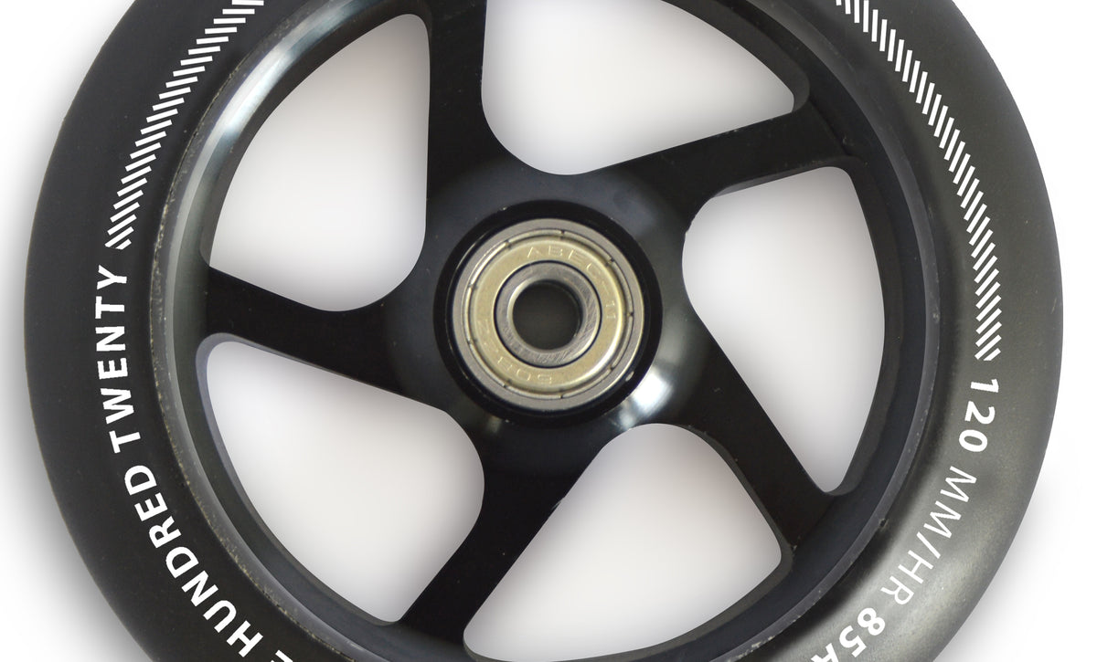 Apollo APOLLO Stunt Scooter reservewielenset Pro Wheels 120mm - ABEC 9 kogellagers Zwart