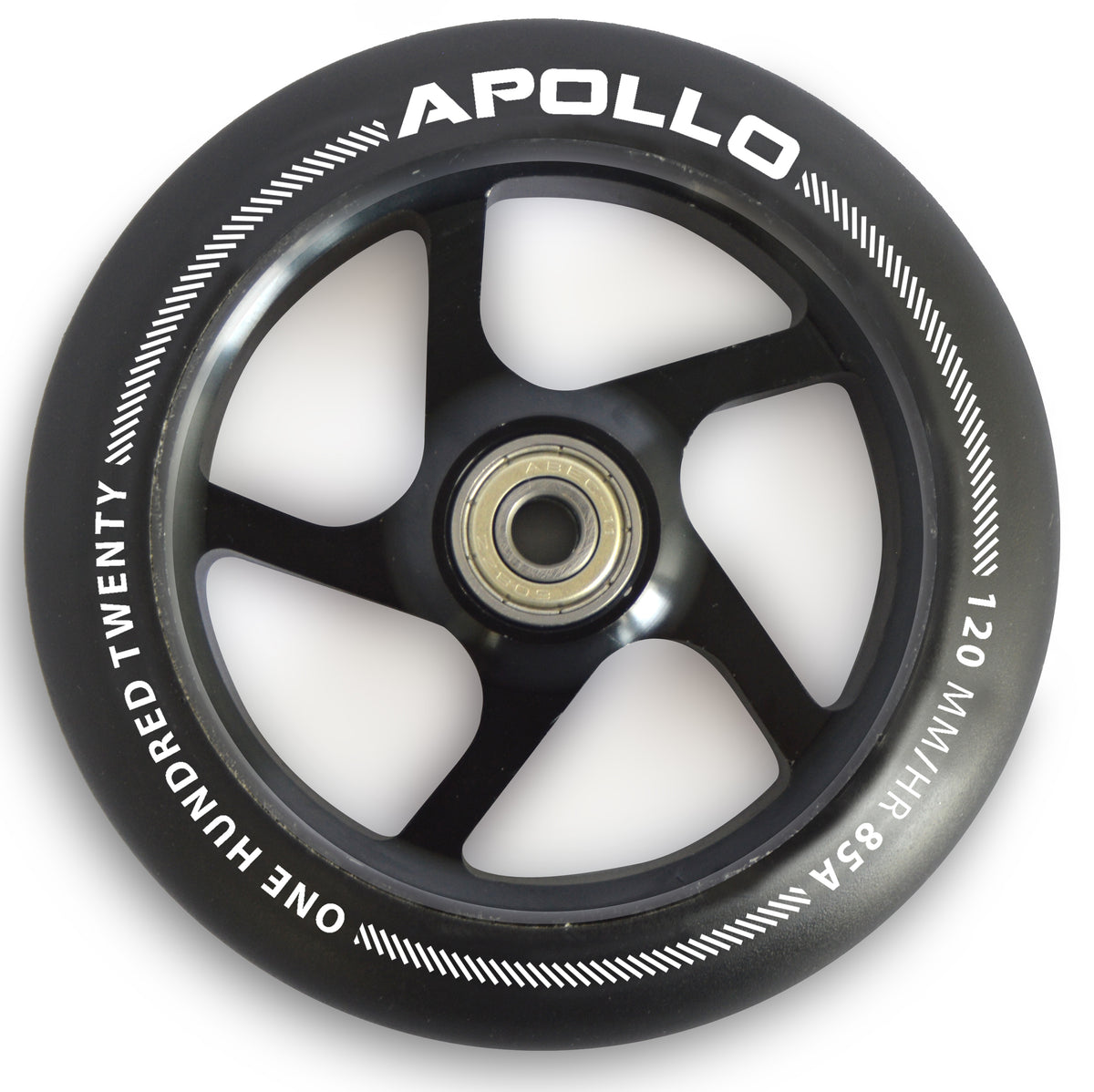Apollo APOLLO Stunt Scooter reservewielenset Pro Wheels 120mm - ABEC 9 kogellagers Zwart