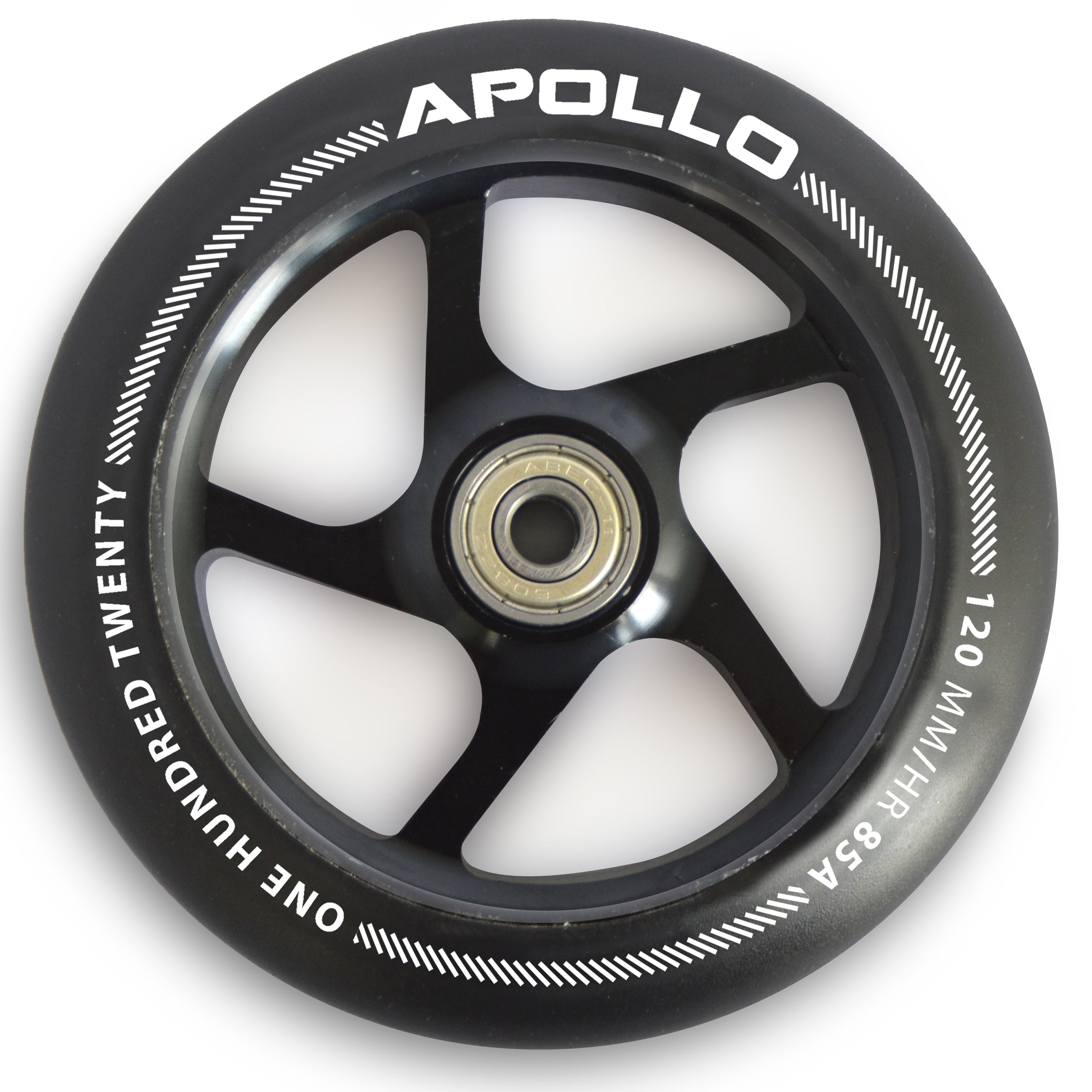 Apollo APOLLO Stunt Scooter reservewielenset Pro Wheels 120mm - ABEC 9 kogellagers Zwart