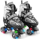 Apollo Verstelbare rolschaatsen 'Super Quads X Pro' maat 31-42, Zwart L (39-42)
